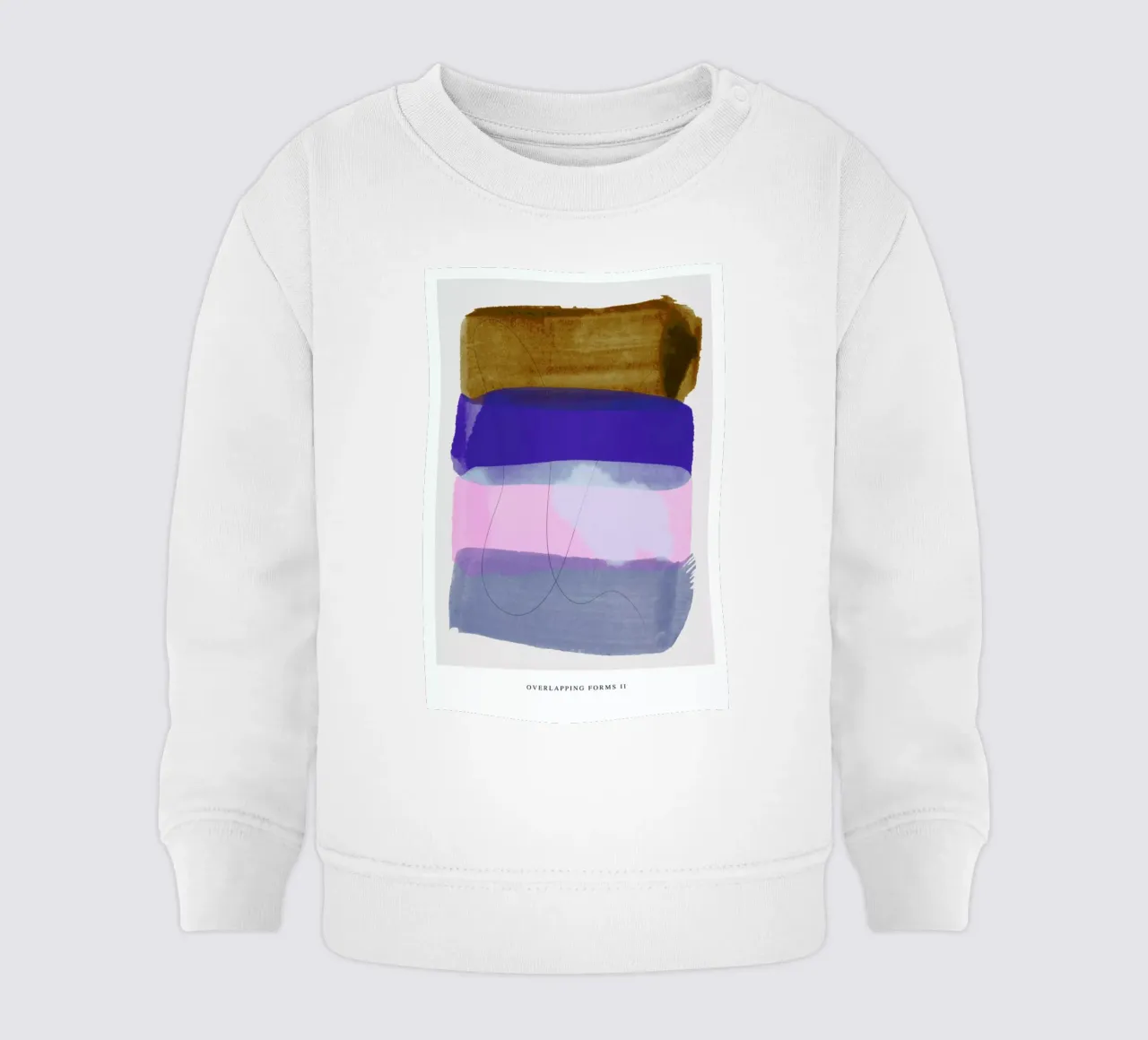 Overlapping Forms II felpa neonato da Pure