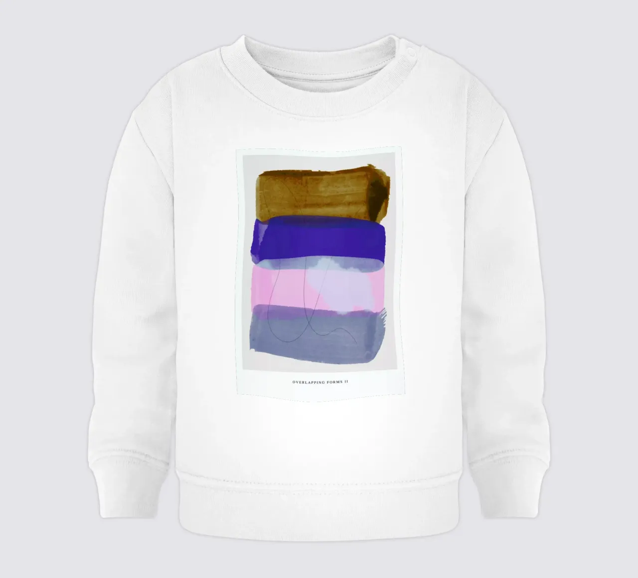 Overlapping Forms II baby sweatshirt by Pure
