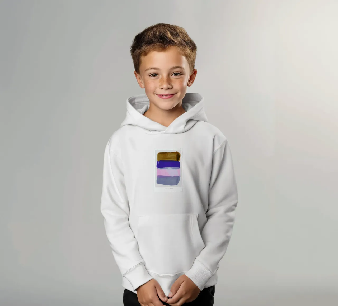 Overlapping Forms II felpa bambino con cappuccio da Pure