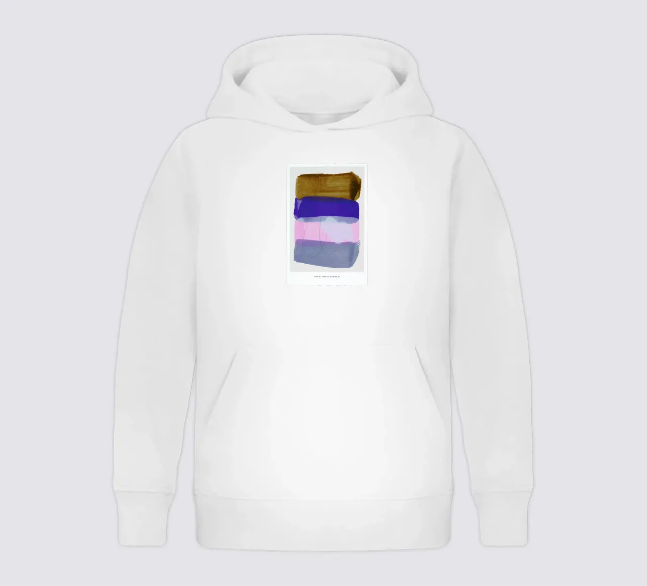 Overlapping Forms II felpa bambino con cappuccio da Pure