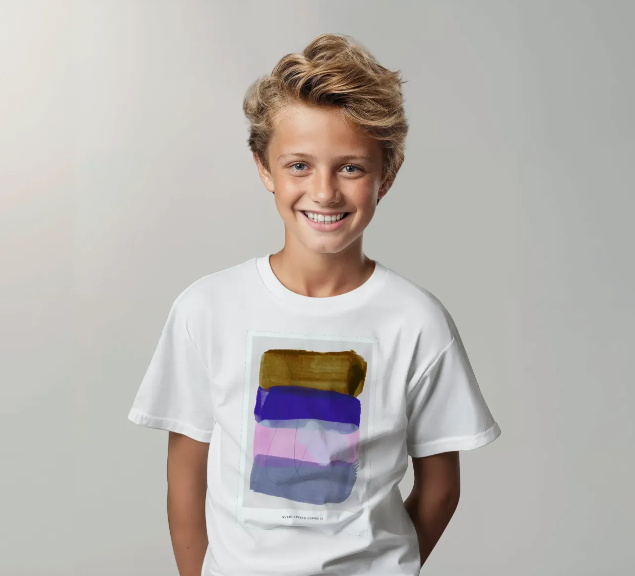 Overlapping Forms II t-shirt bambini da Pure