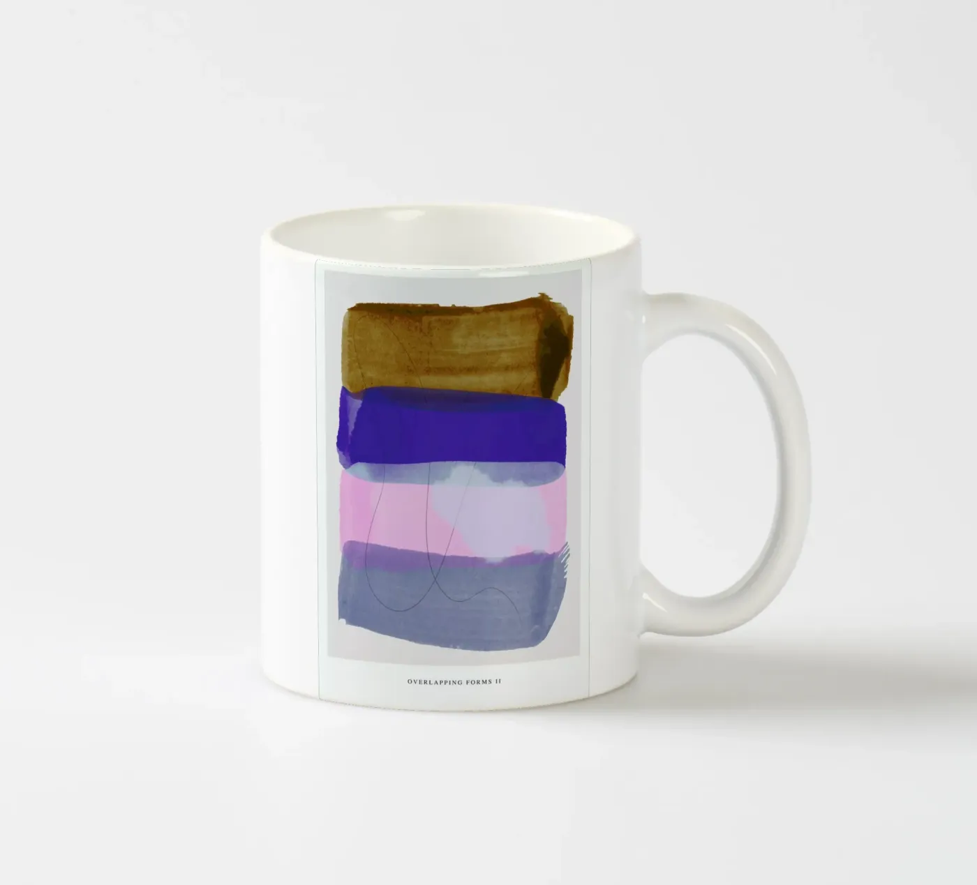 Overlapping Forms II ceramic mug by Pure