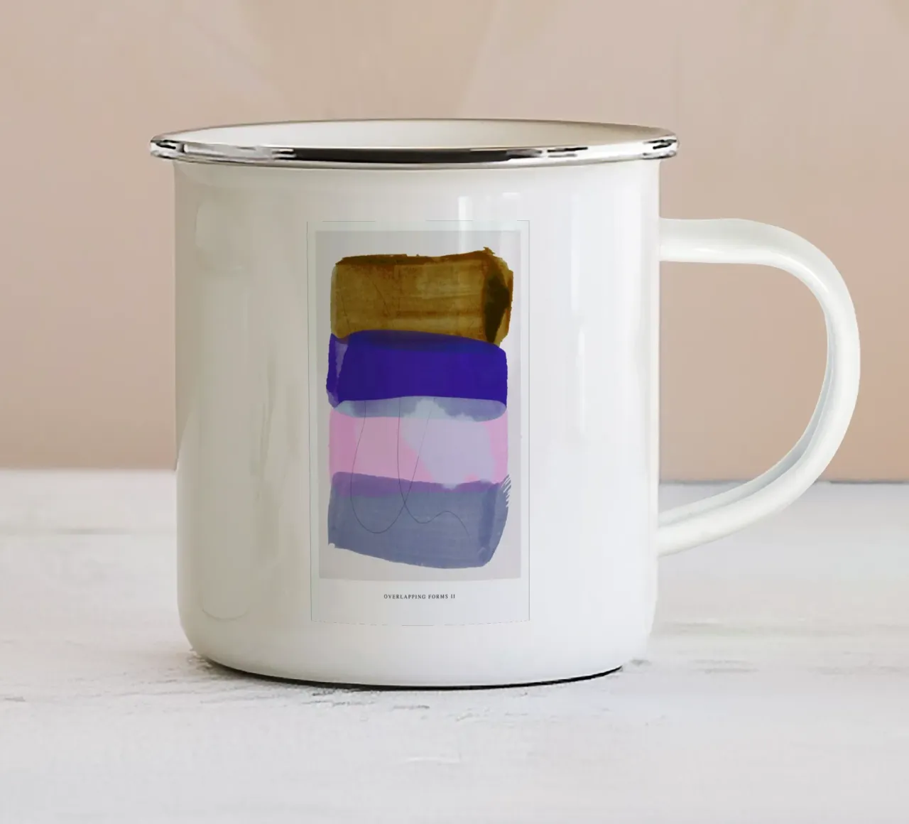 Overlapping Forms II tazza in smalto da Pure