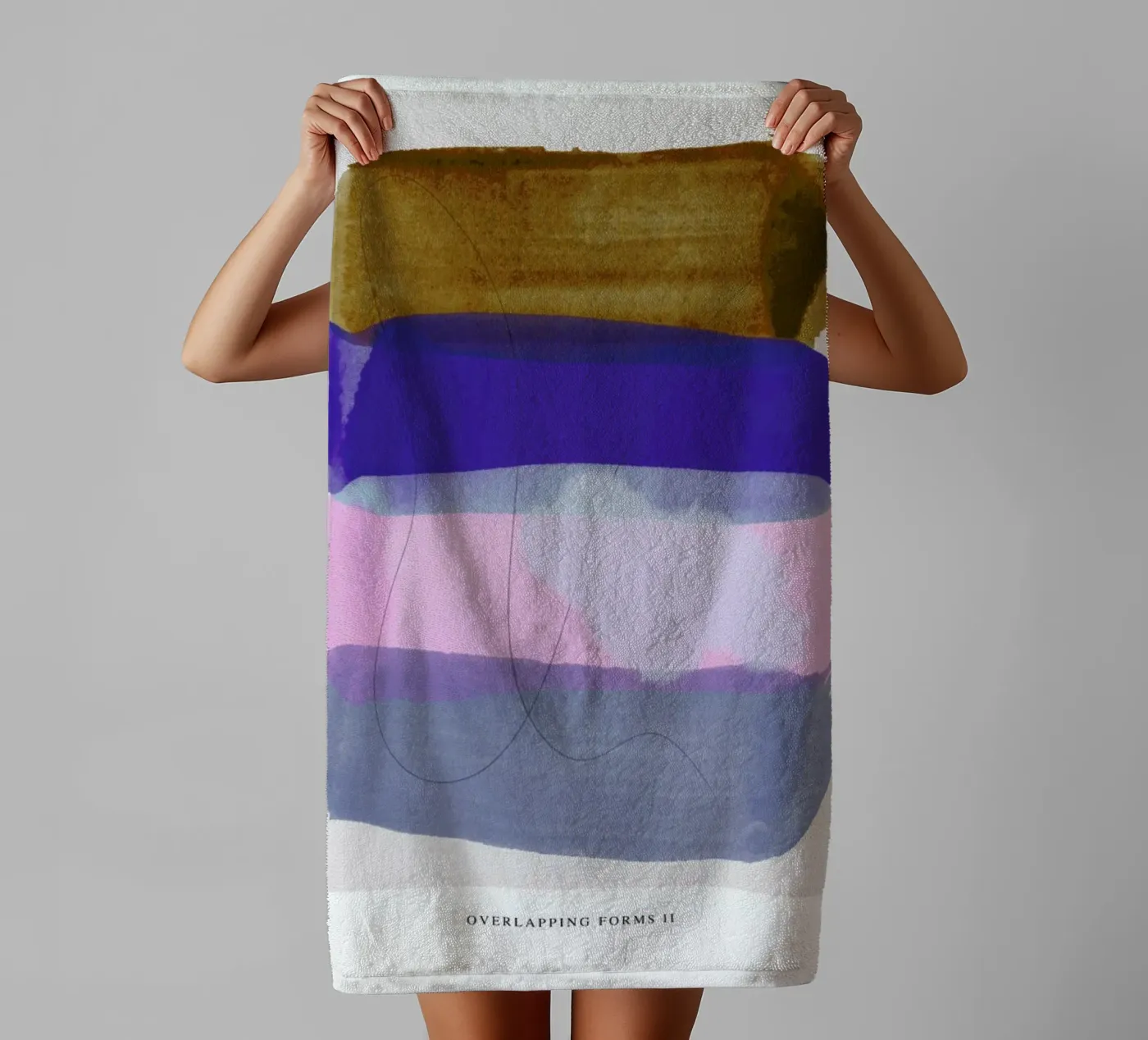 Overlapping Forms II towel by Pure