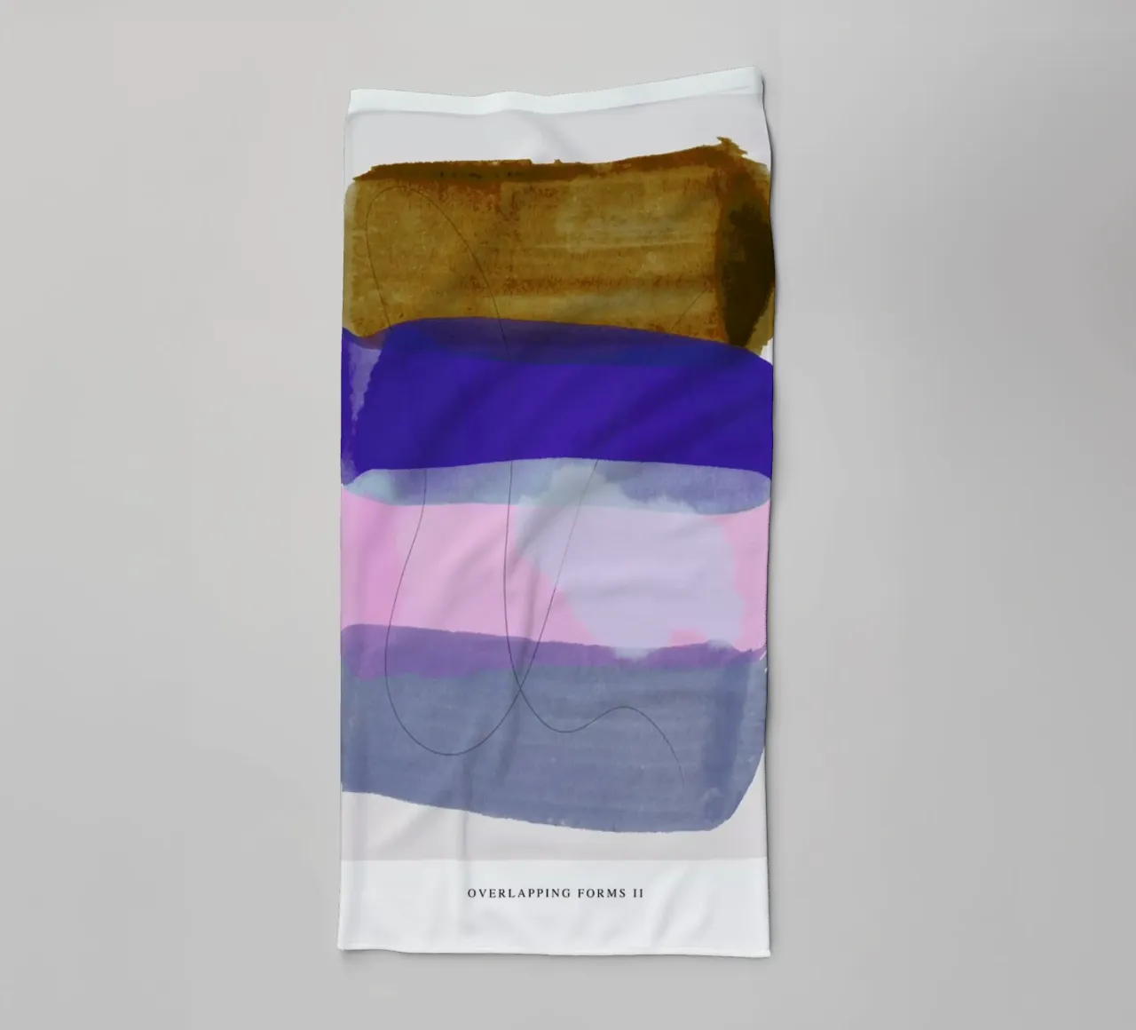 Overlapping Forms II Handtuch von Pure