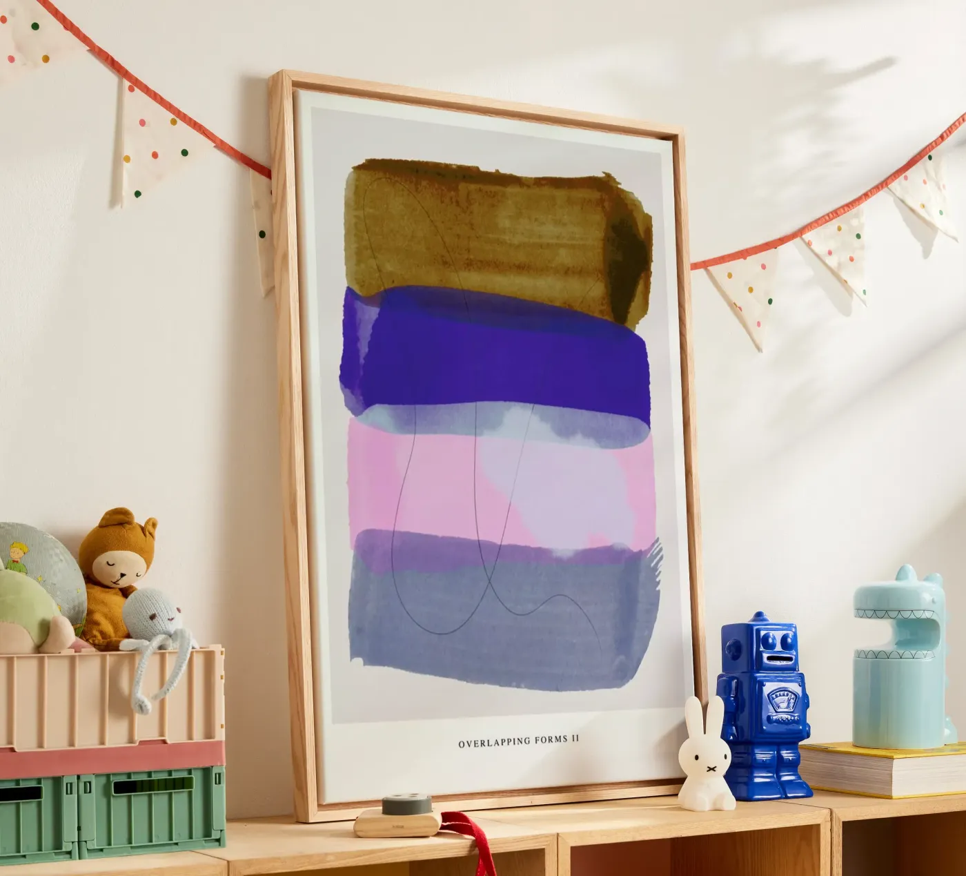 Overlapping Forms II canvas van Pure