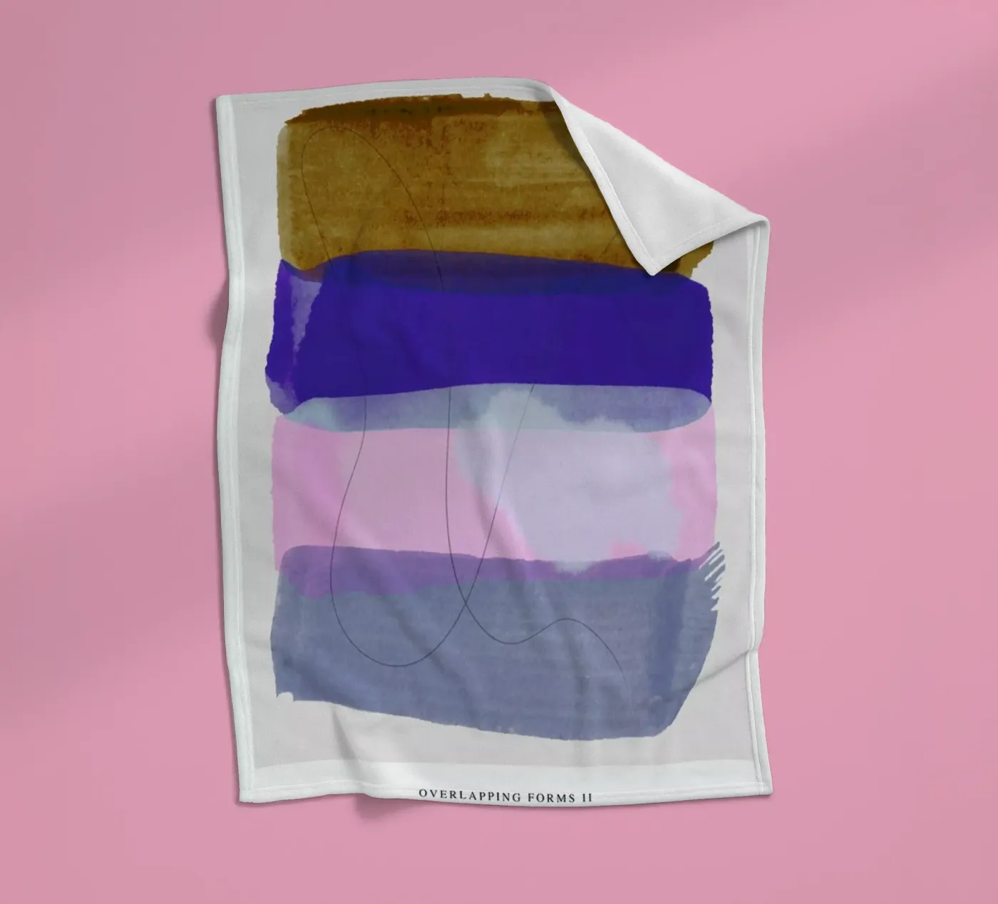 Overlapping Forms II plaid polaire de Pure