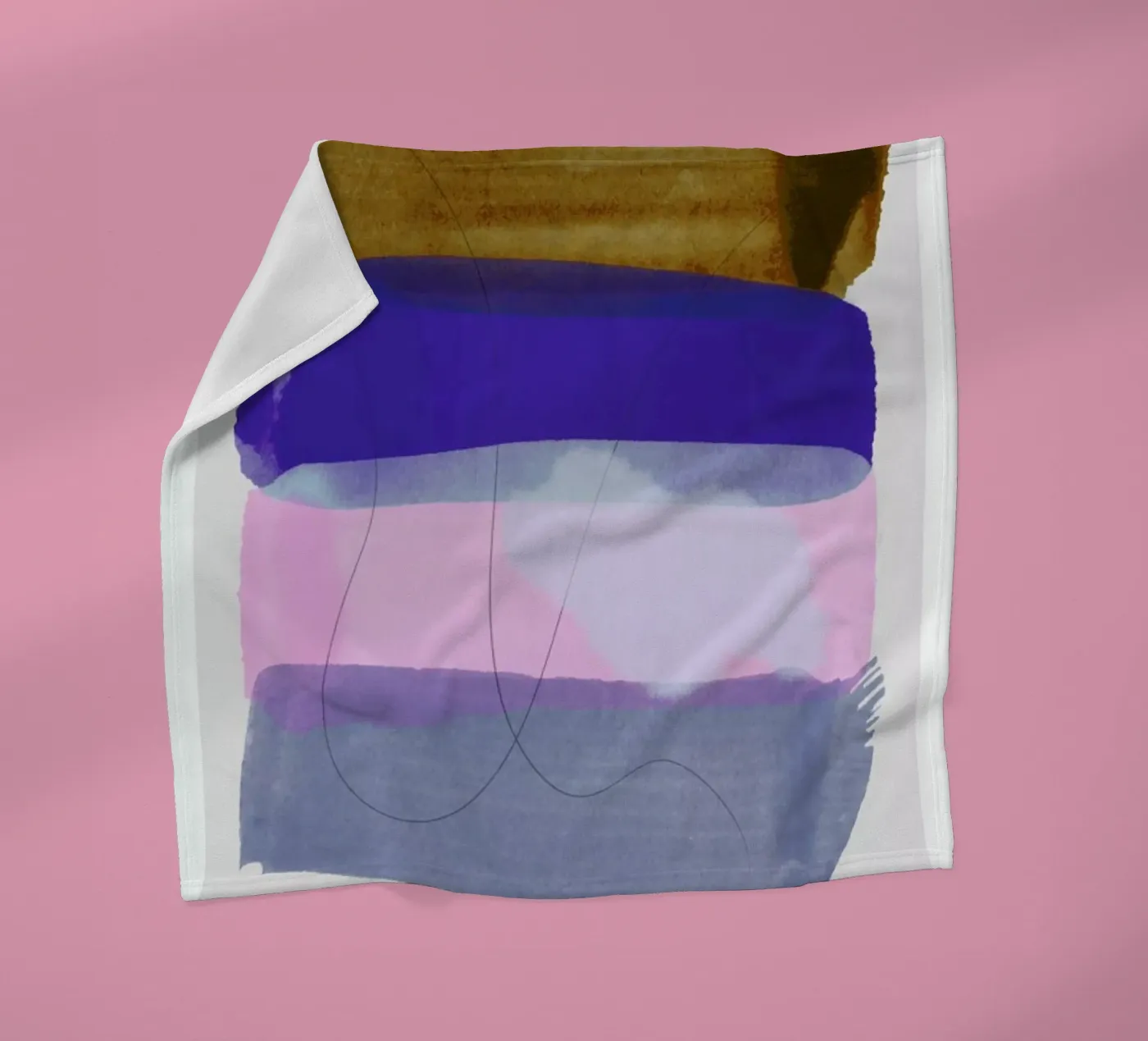 Overlapping Forms II plaid polaire de Pure