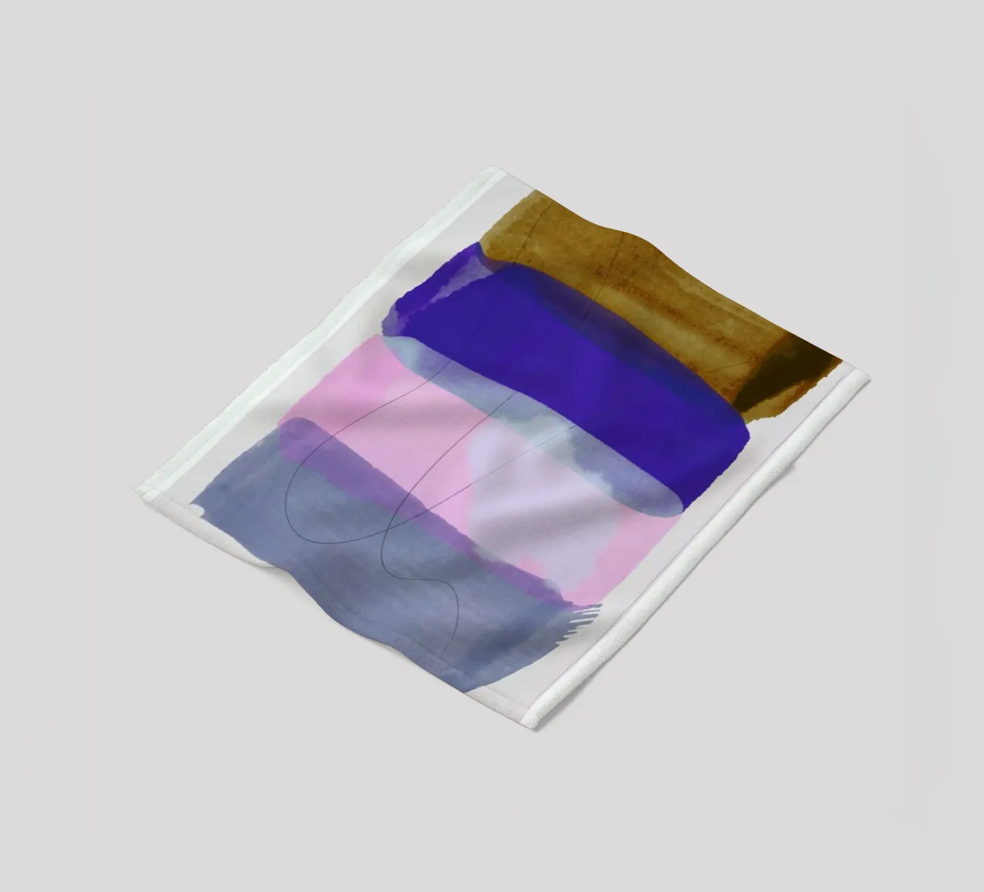 Overlapping Forms II plaid polaire de Pure