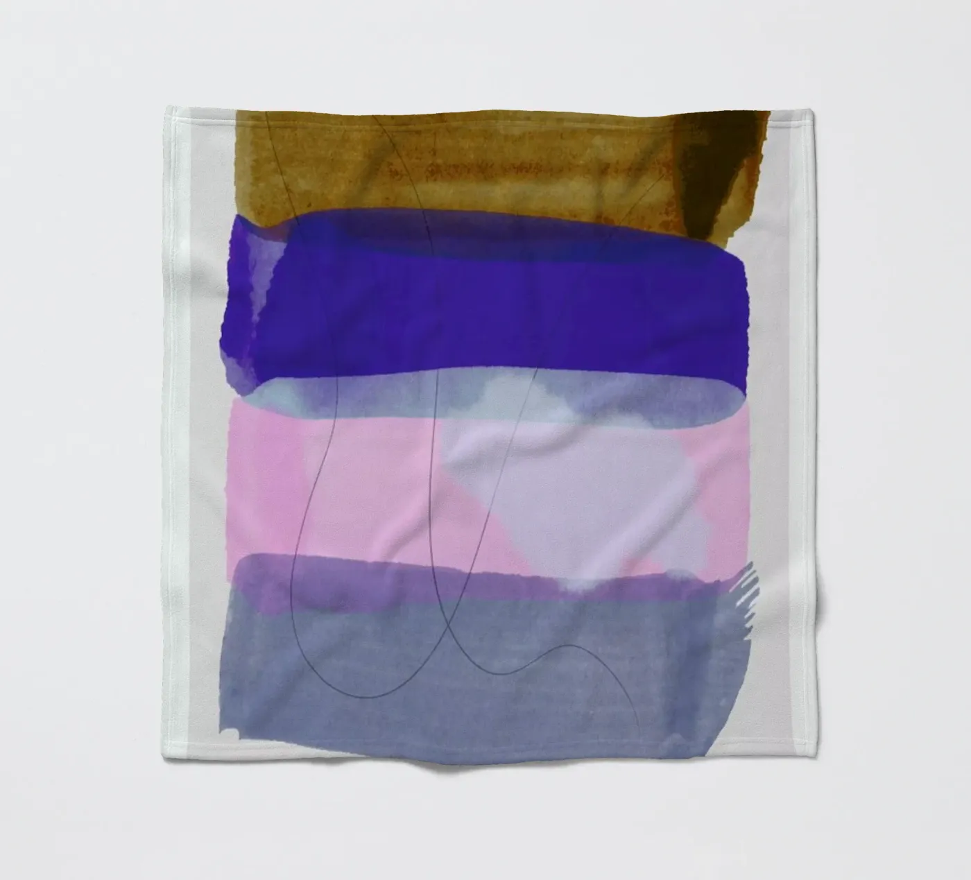 Overlapping Forms II plaid polaire de Pure