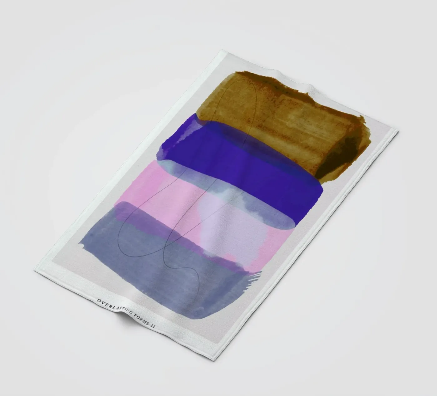 Overlapping Forms II plaid polaire de Pure