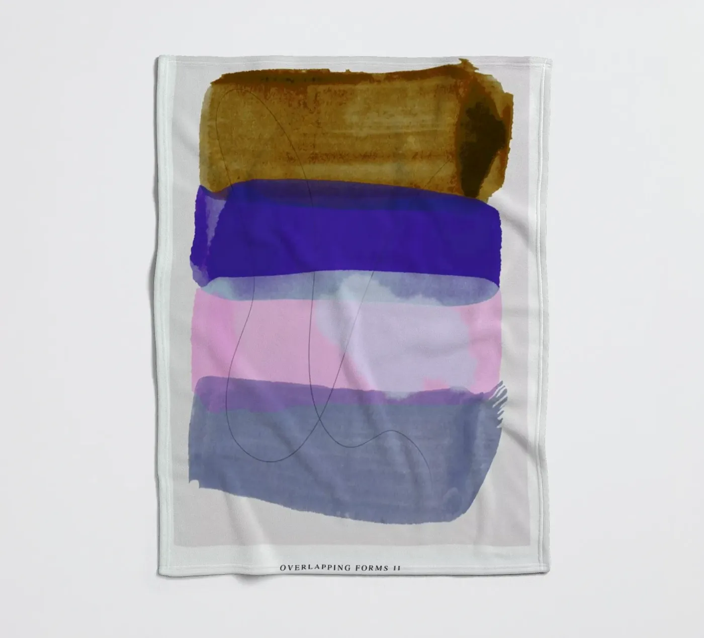 Overlapping Forms II plaid polaire de Pure