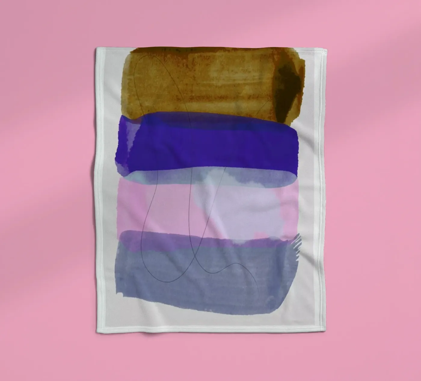 Overlapping Forms II plaid polaire de Pure