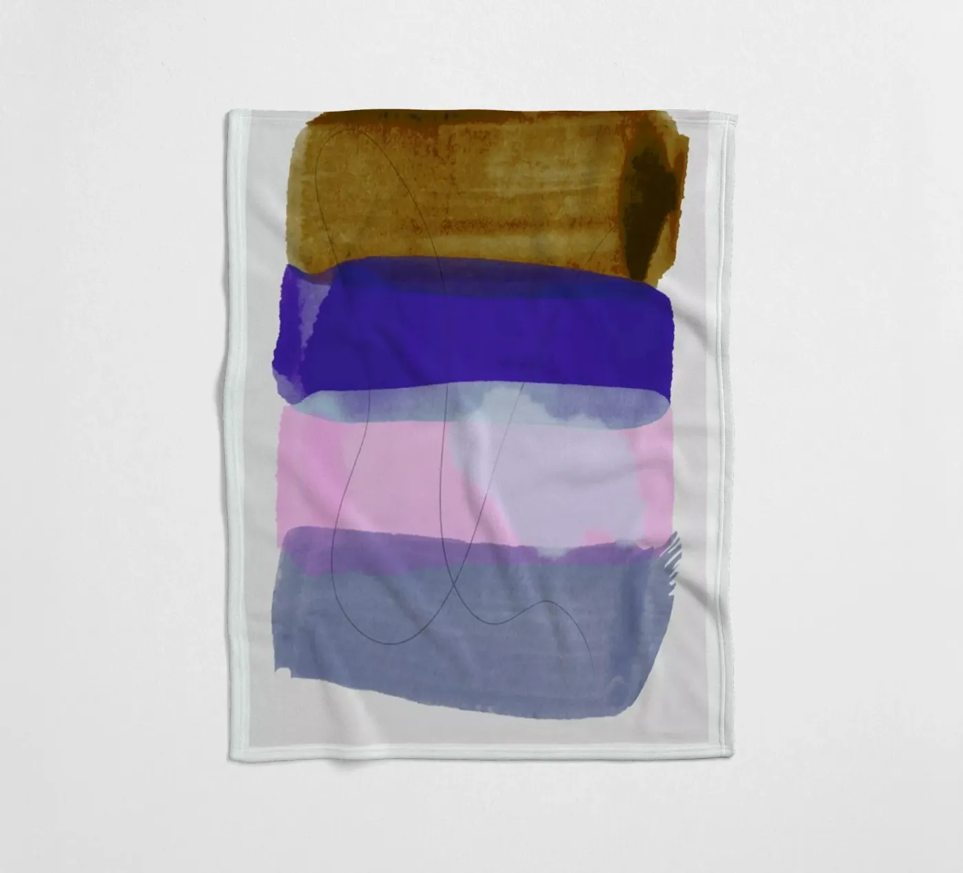 Overlapping Forms II plaid polaire de Pure