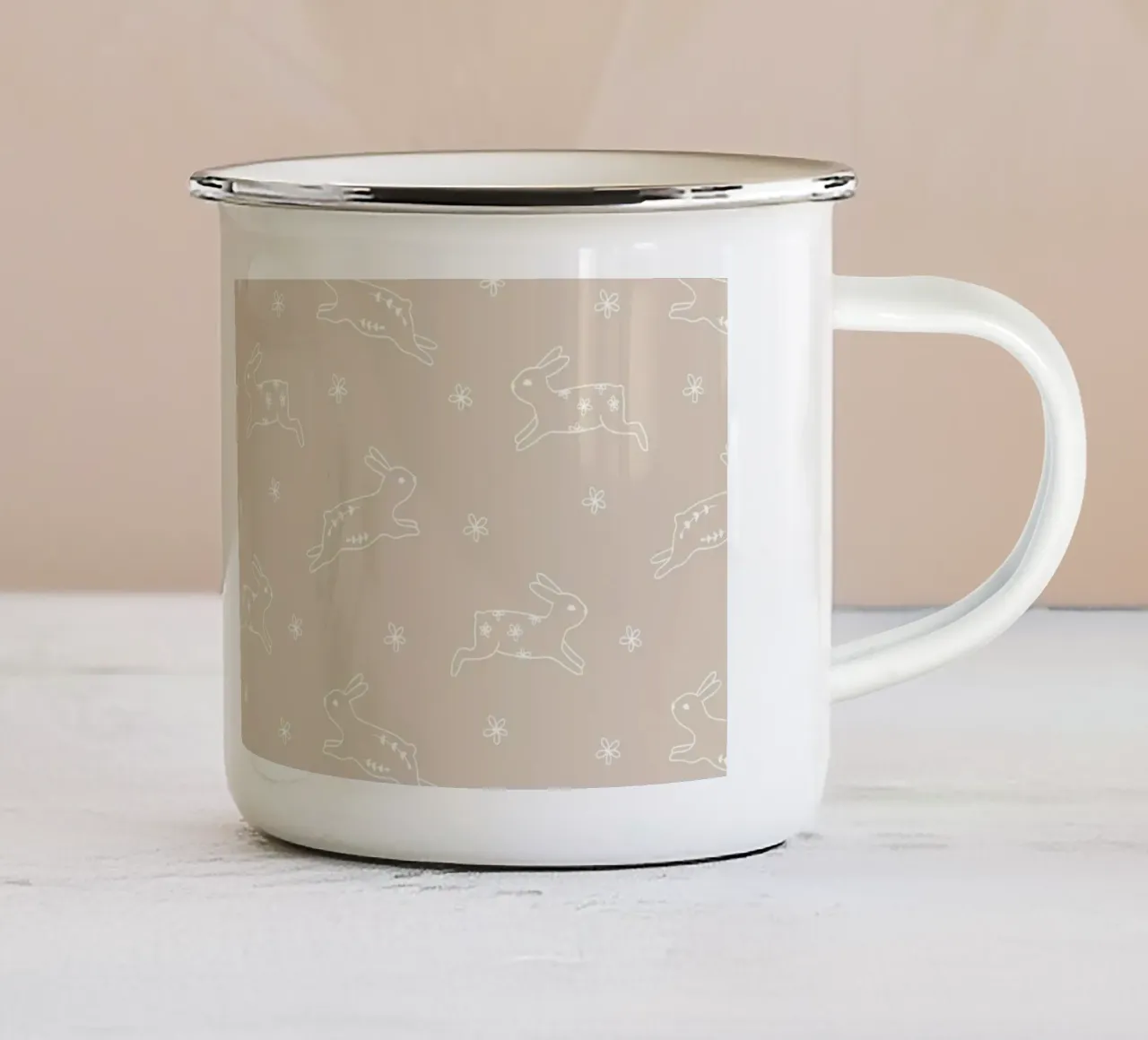 Pattern Love No 107 tazza in smalto da treechild