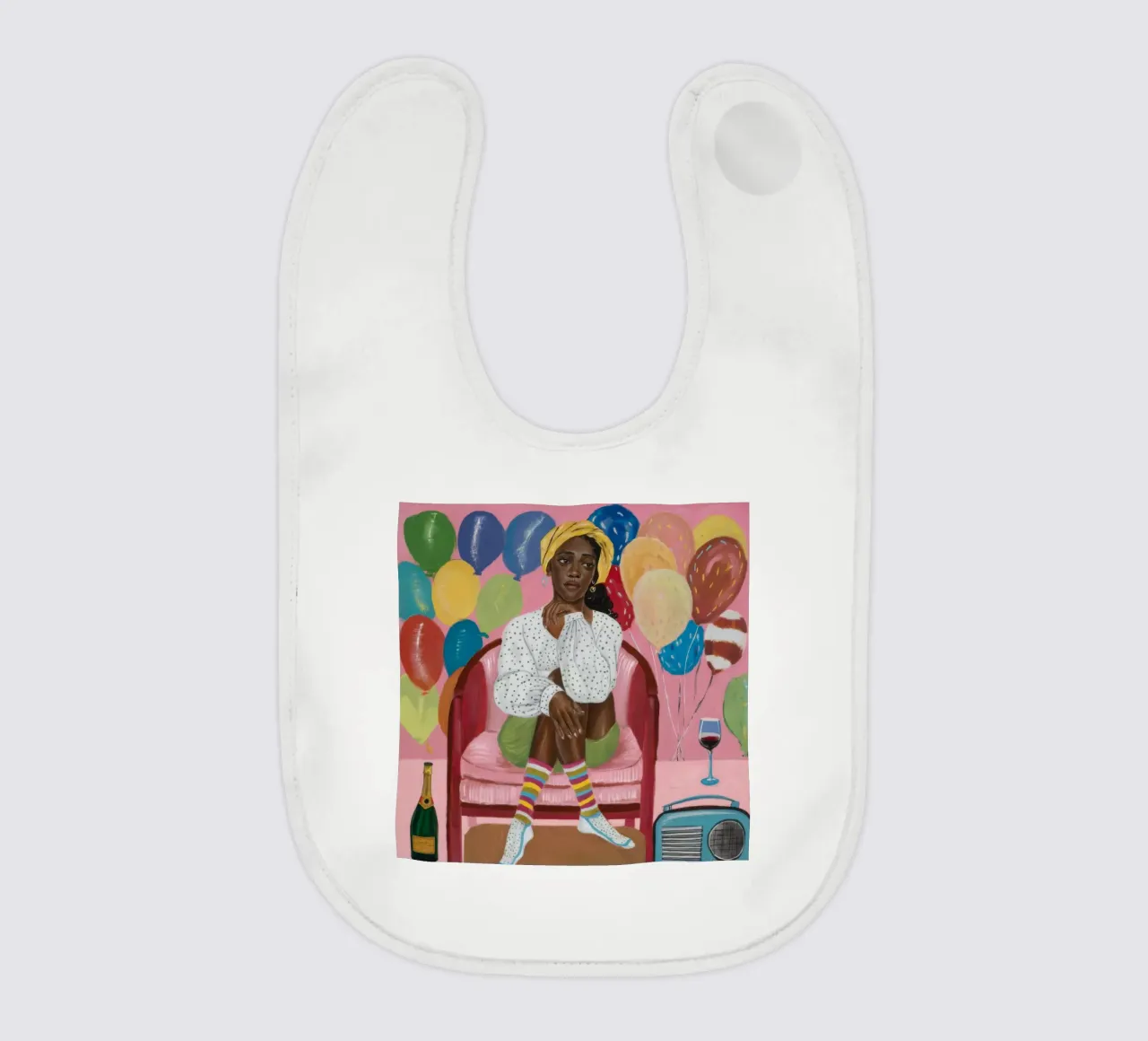 Festive Reflection baby bib by Ebony Carpenter