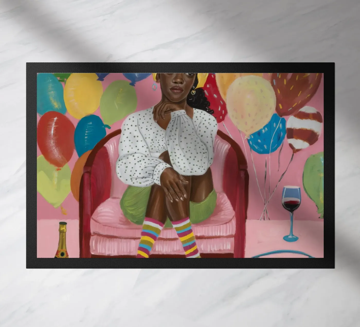 Réflexion festive paillasson de Ebony Carpenter