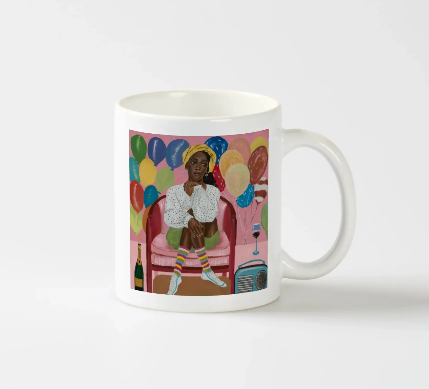 Festive Reflection ceramic mug by Ebony Carpenter