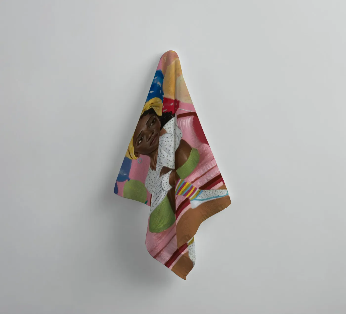 Festive Reflection towel by Ebony Carpenter