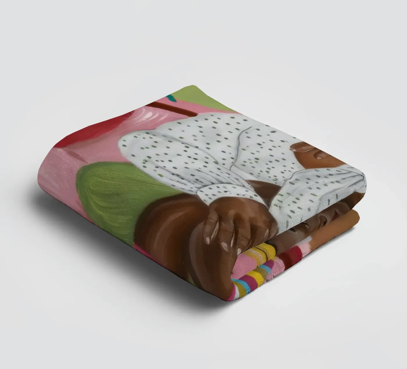 Festive Reflection towel by Ebony Carpenter