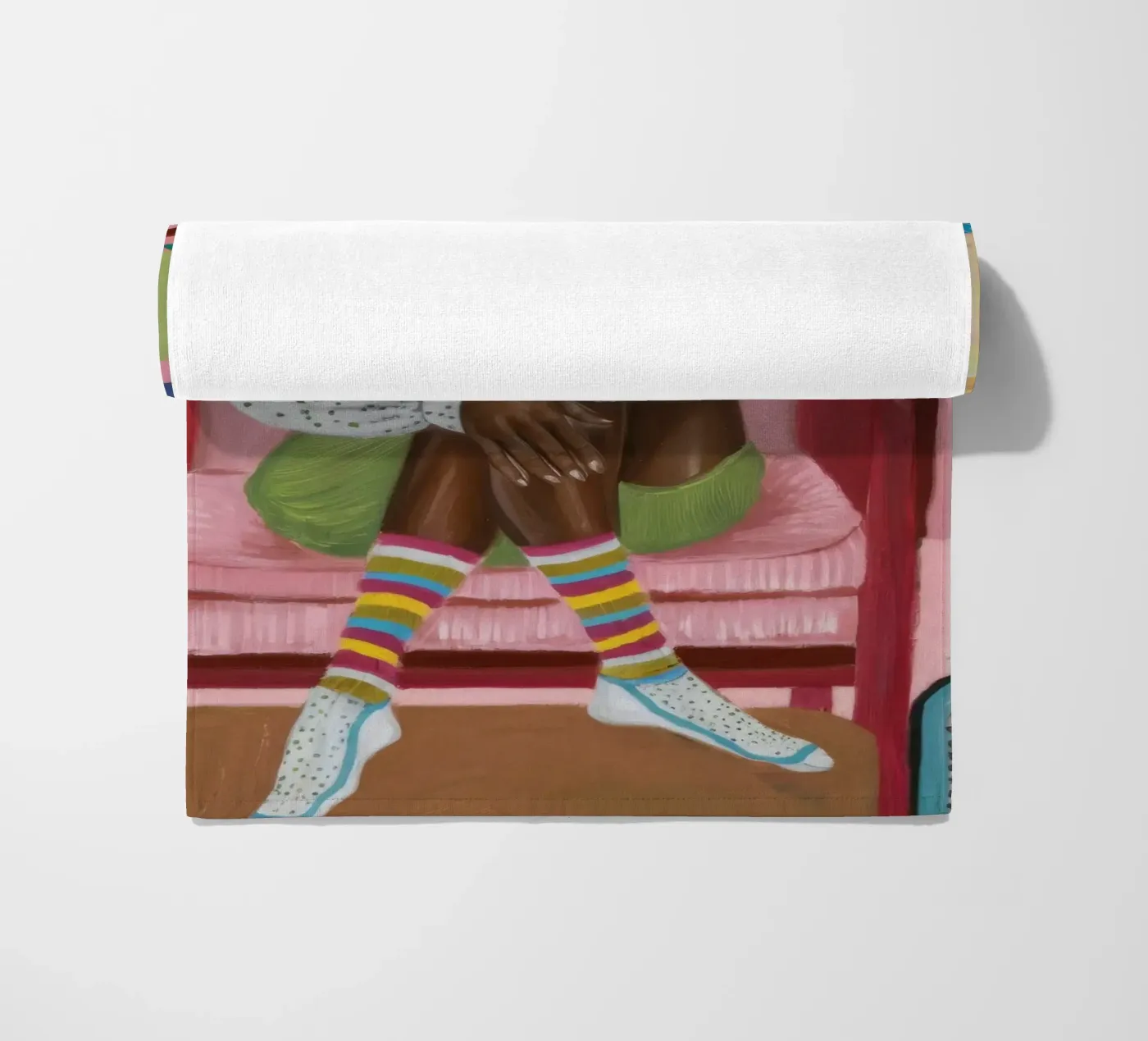 Réflexion festive serviette de plage de Ebony Carpenter