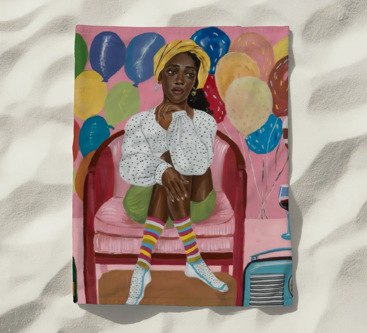 Riflessione sulle festività telo mare da Ebony Carpenter