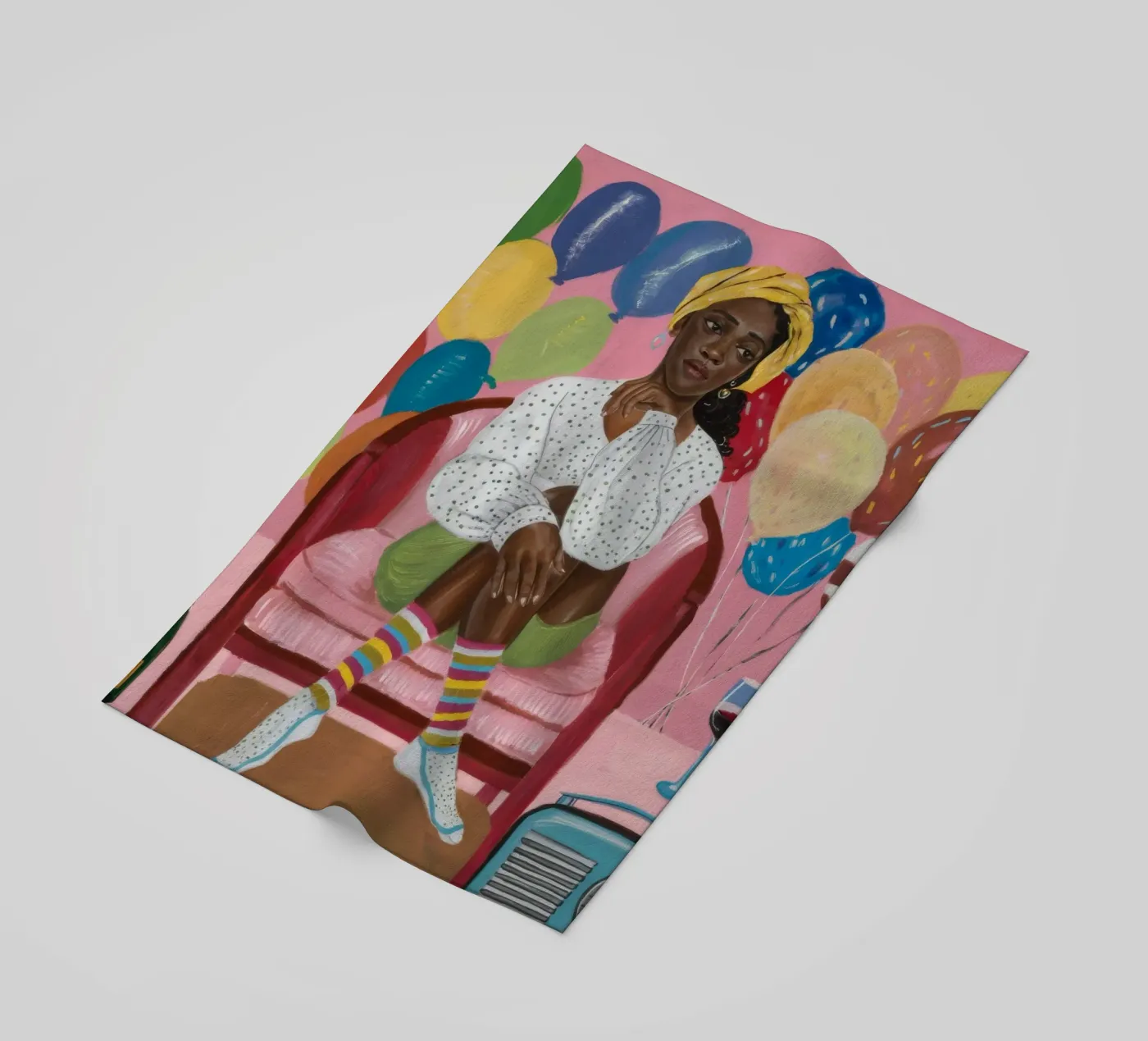 Réflexion festive serviette de plage de Ebony Carpenter