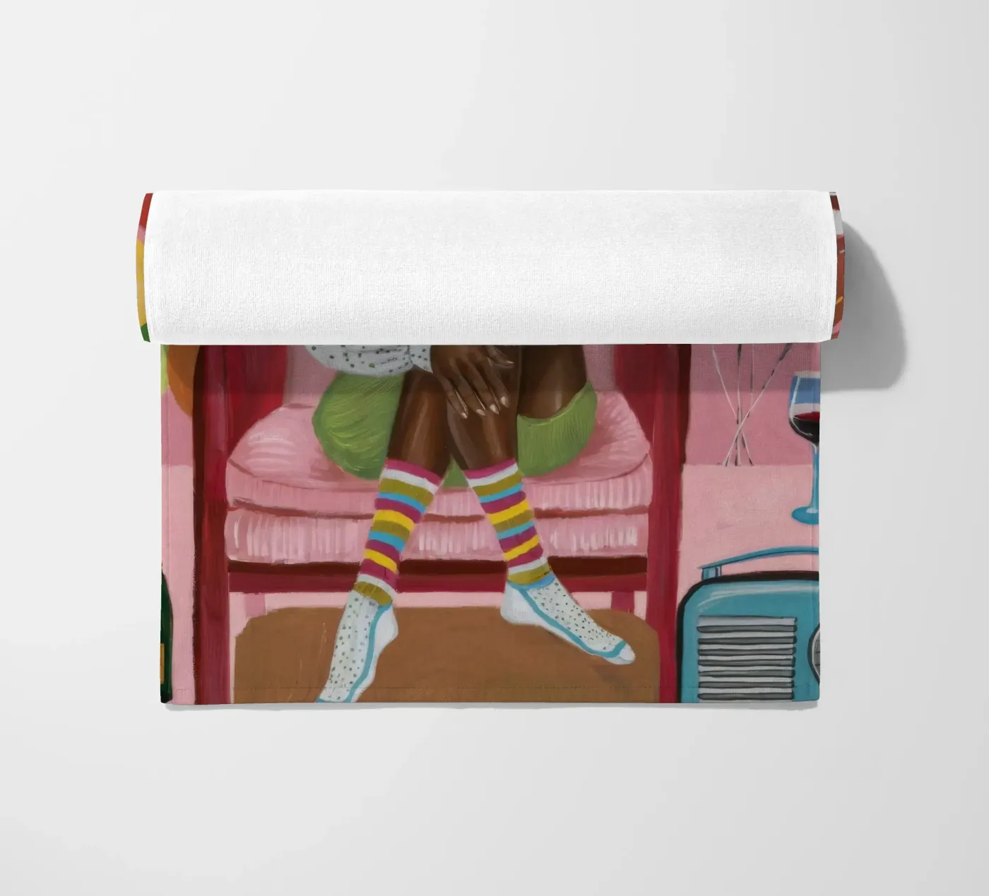 Réflexion festive serviette de plage de Ebony Carpenter