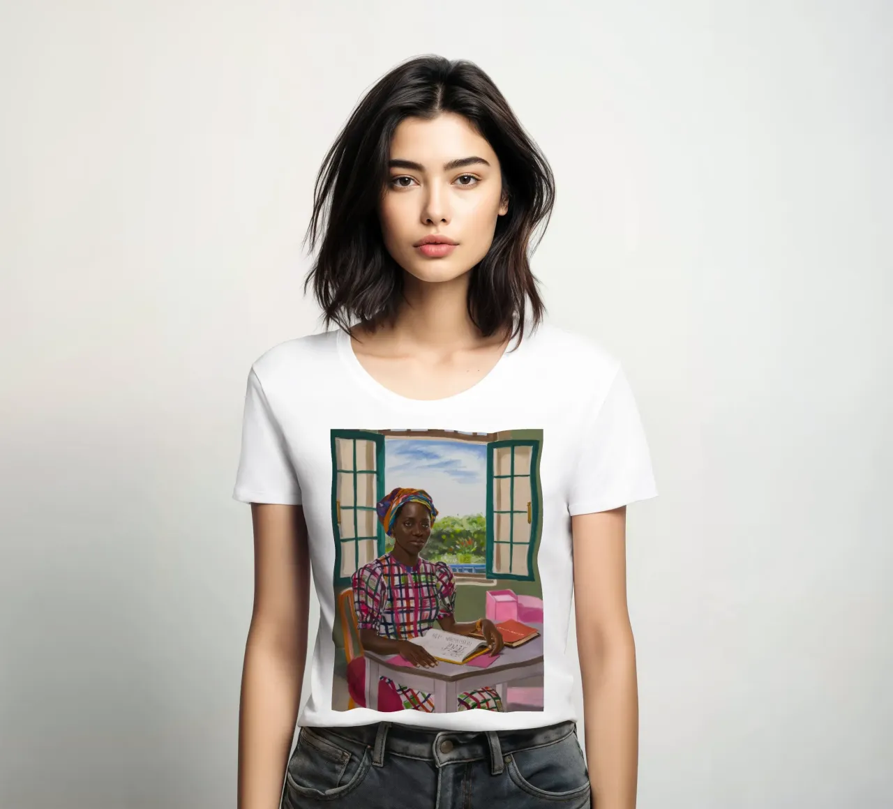 Nachdenkliche Schöpfung Frauen T-Shirt von Ebony Carpenter