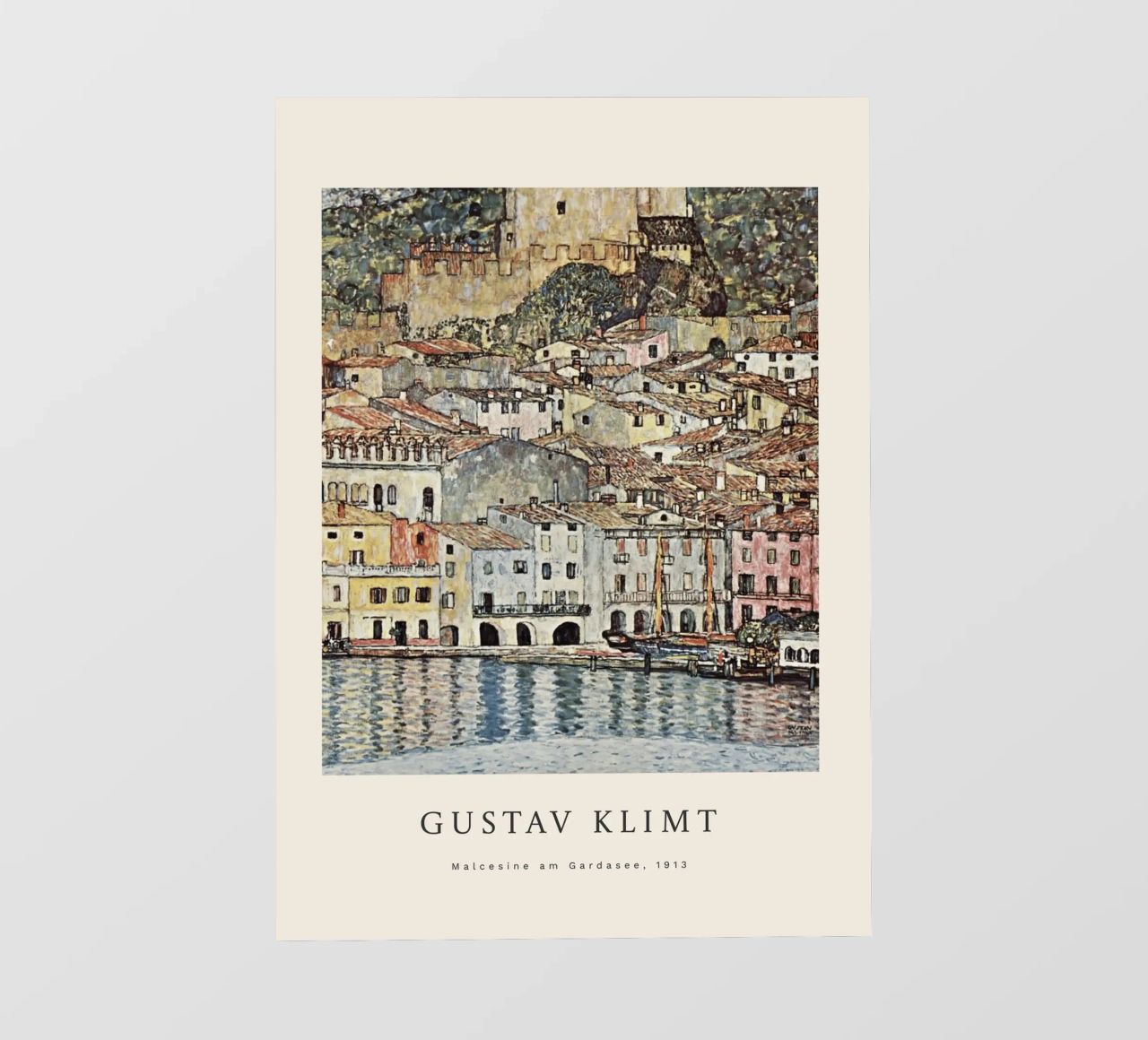 Gustav Klimt - Malcesine am Gardasee Backlit Folie von betty hamilton