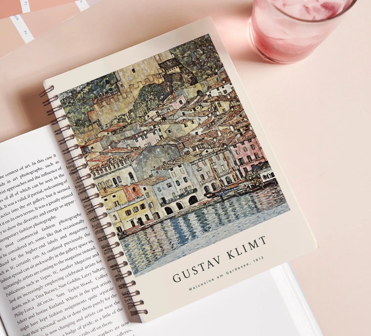 Gustav Klimt - Malcesine am Gardasee Ringbuch von betty hamilton
