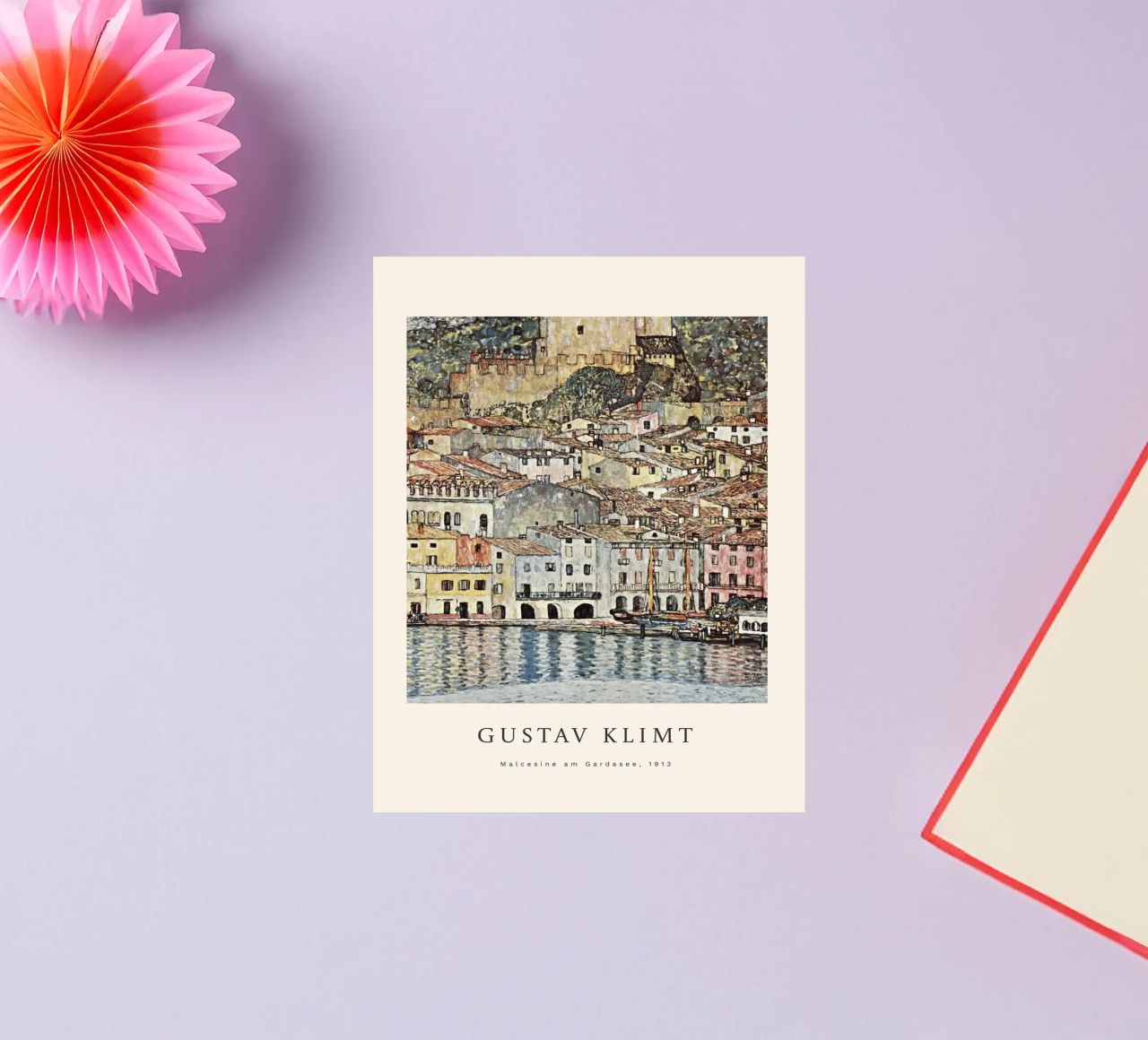 Gustav Klimt - Malcesine am Gardasee Sticker von betty hamilton