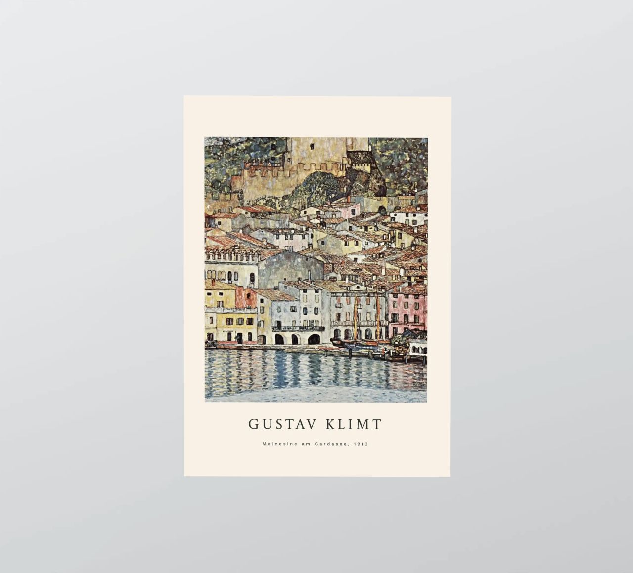 Gustav Klimt - Malcesine am Gardasee Sticker von betty hamilton