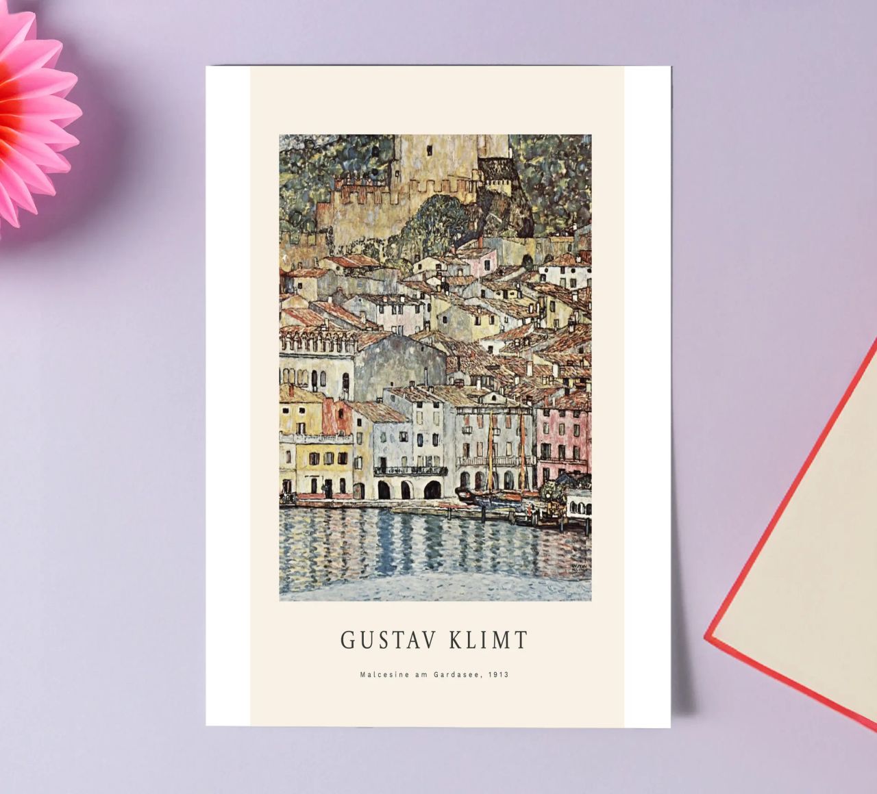 Gustav Klimt - Malcesine am Gardasee Stickerbogen von betty hamilton