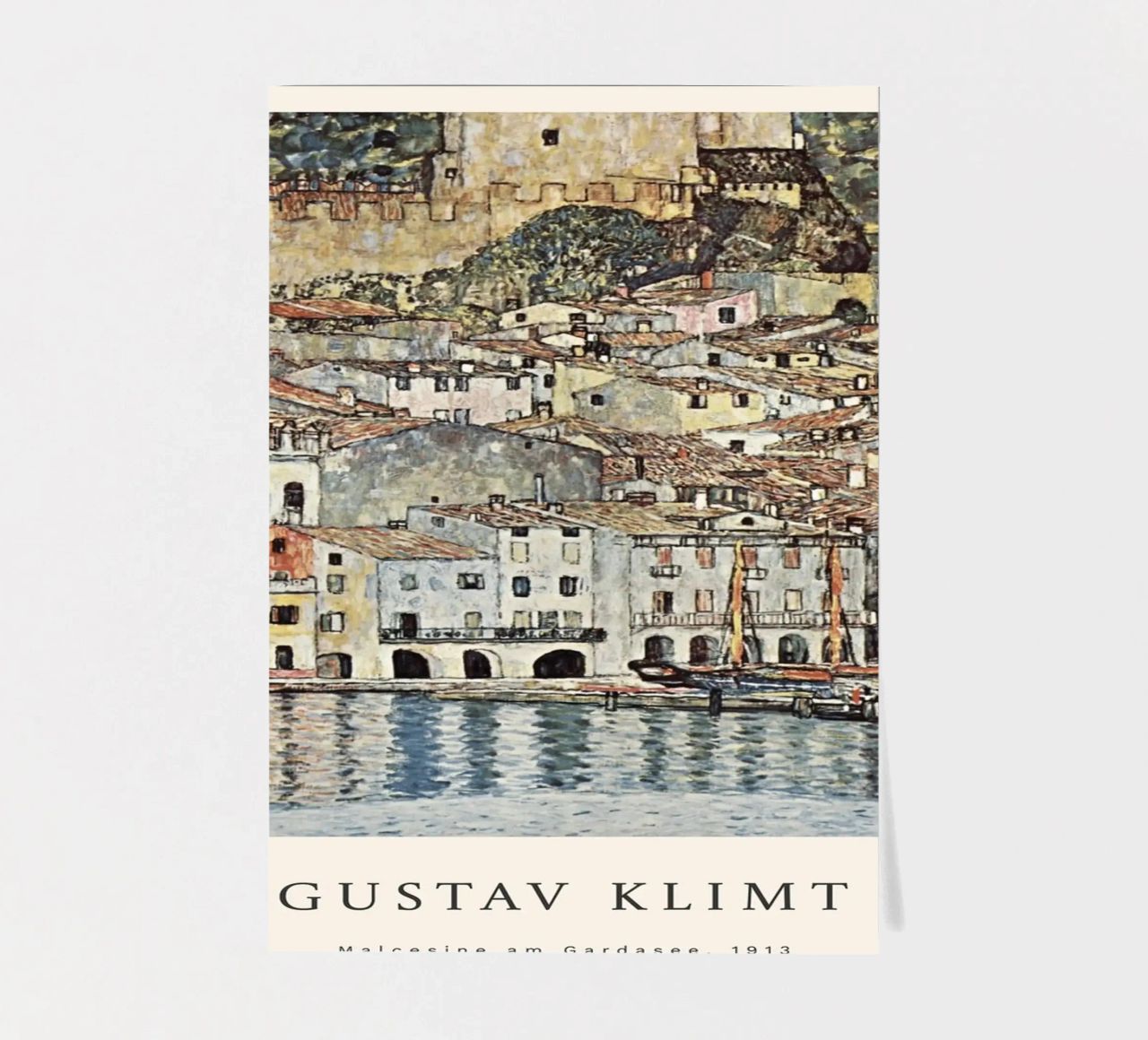 Gustav Klimt - Malcesine am Gardasee Stickerbogen von betty hamilton