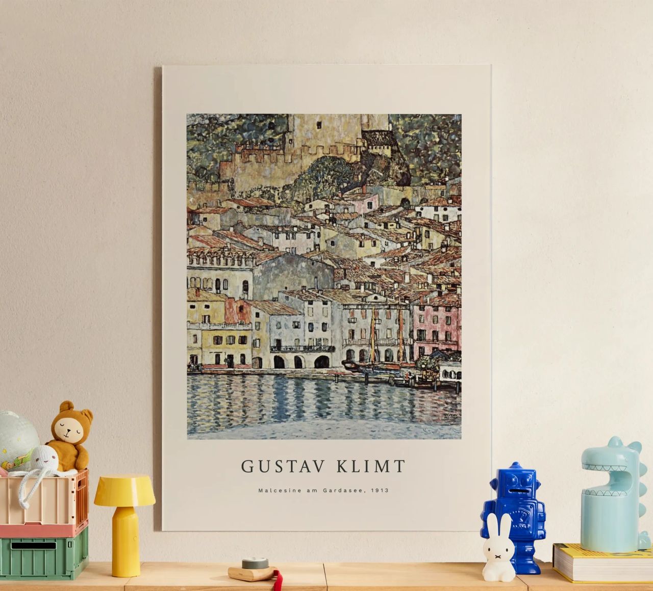 Gustav Klimt - Malcesine am Gardasee Acryl-Glas von betty hamilton