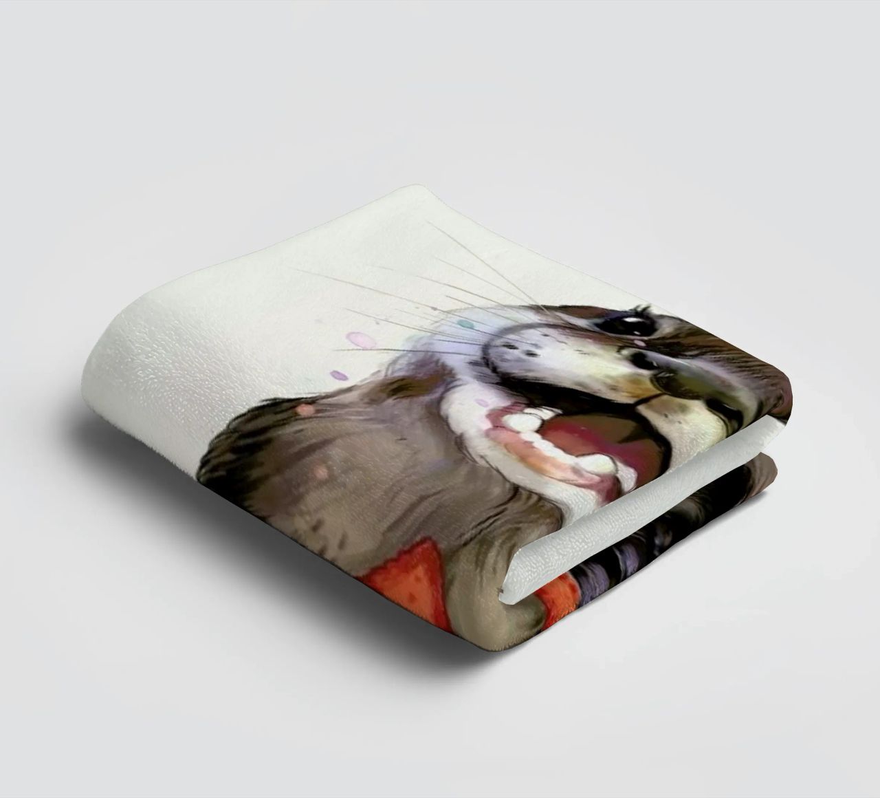 Happy Otter Portrait asciugamano da bagno da Laura Graves