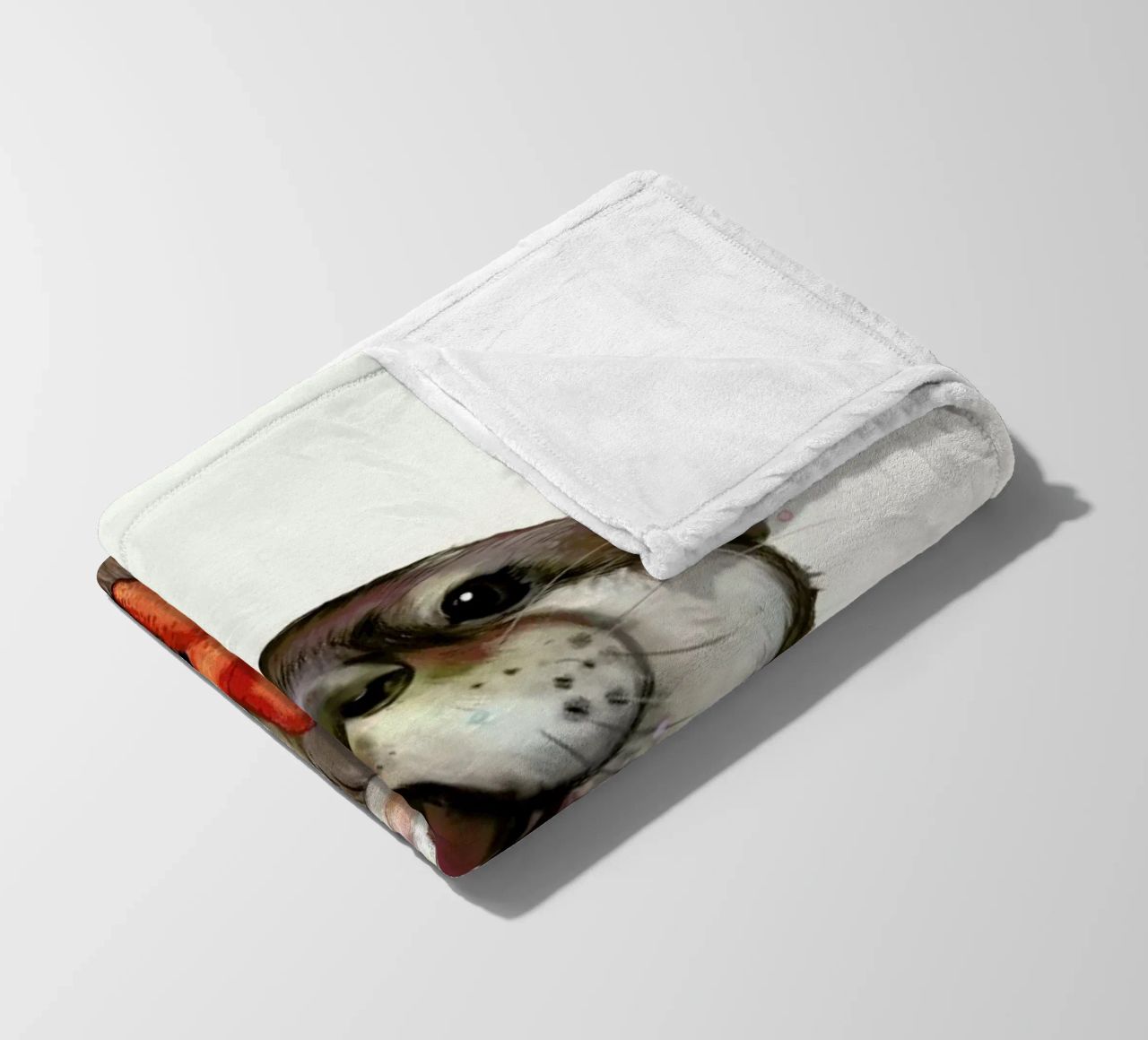 Happy Otter Portrait coperta in pile da Laura Graves