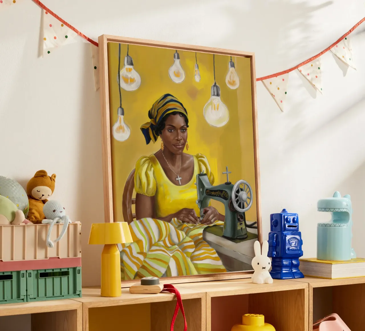 Illuminated Craft canvas with Floater frame by Ebony Carpenter