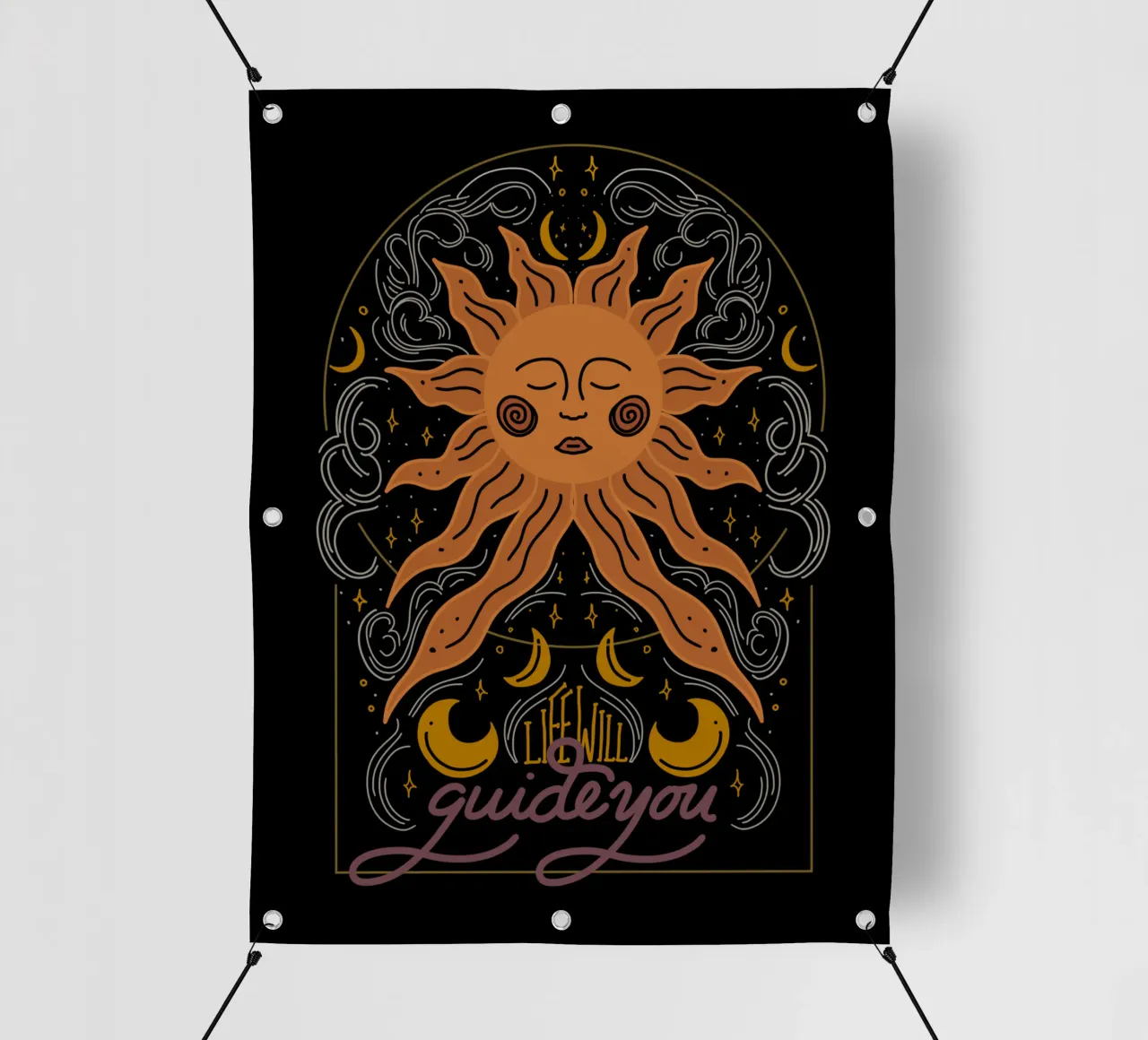 Life will Guide you telo in pvc da anisillustration
