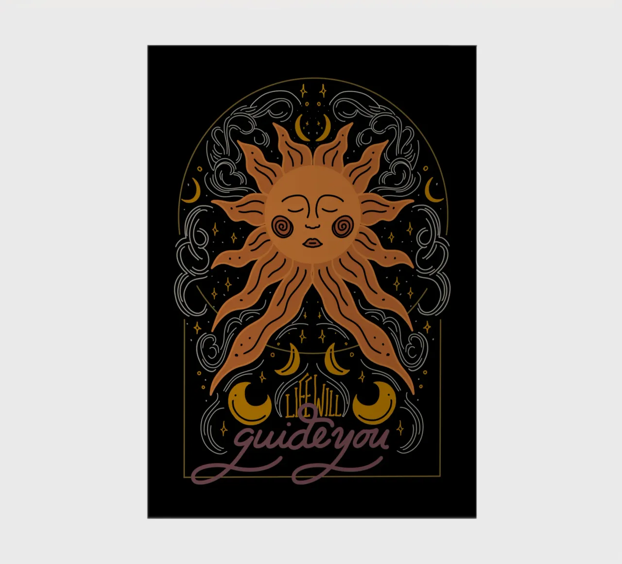 Life will Guide you Notizbuch von anisillustration