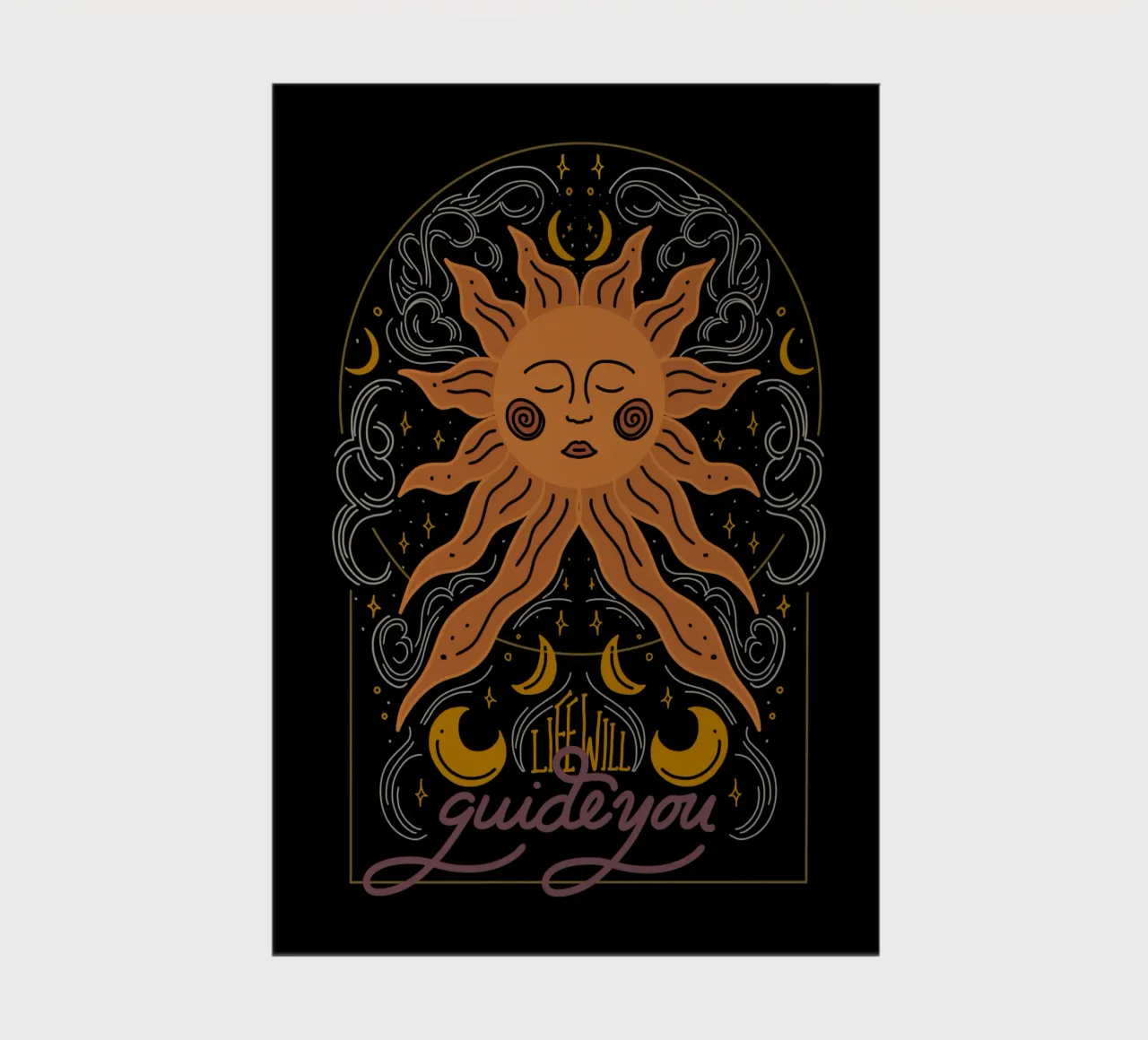 Life will Guide you Notizbuch von anisillustration