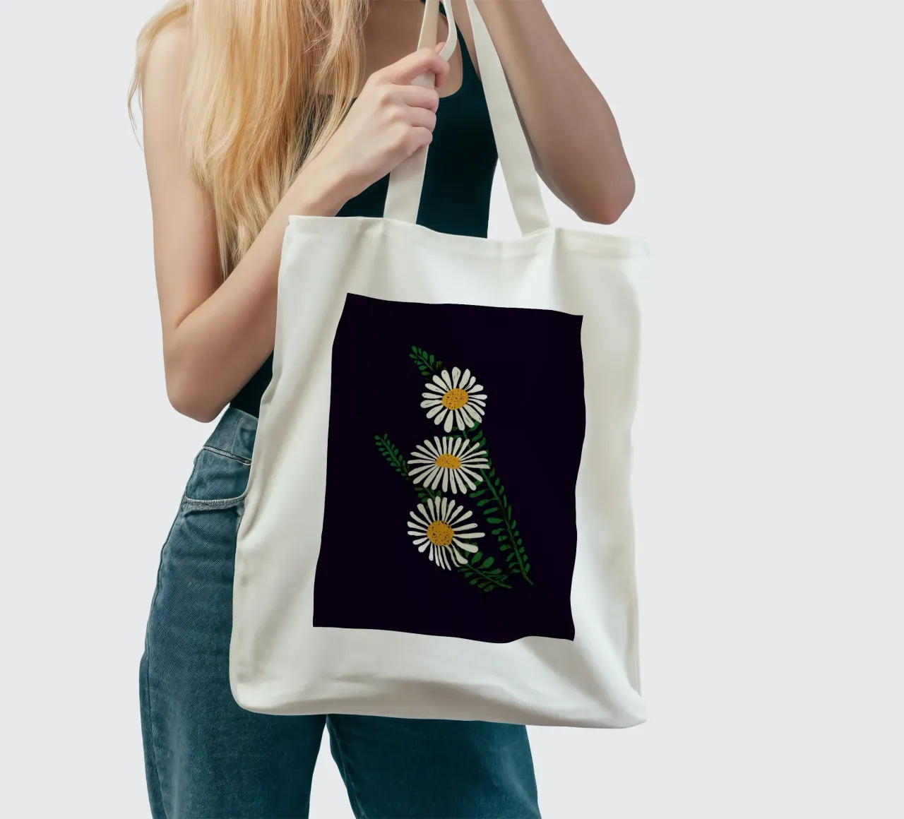 Daisy Chain borsa in juta da Pure