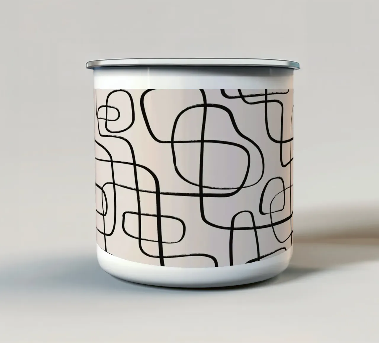 Pattern Love No 117 tazza in smalto da treechild