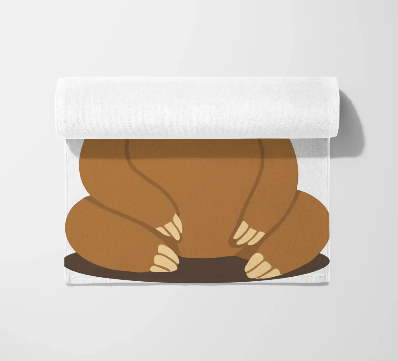 yawning sloth - pure peace and relaxation beach towel by namosh