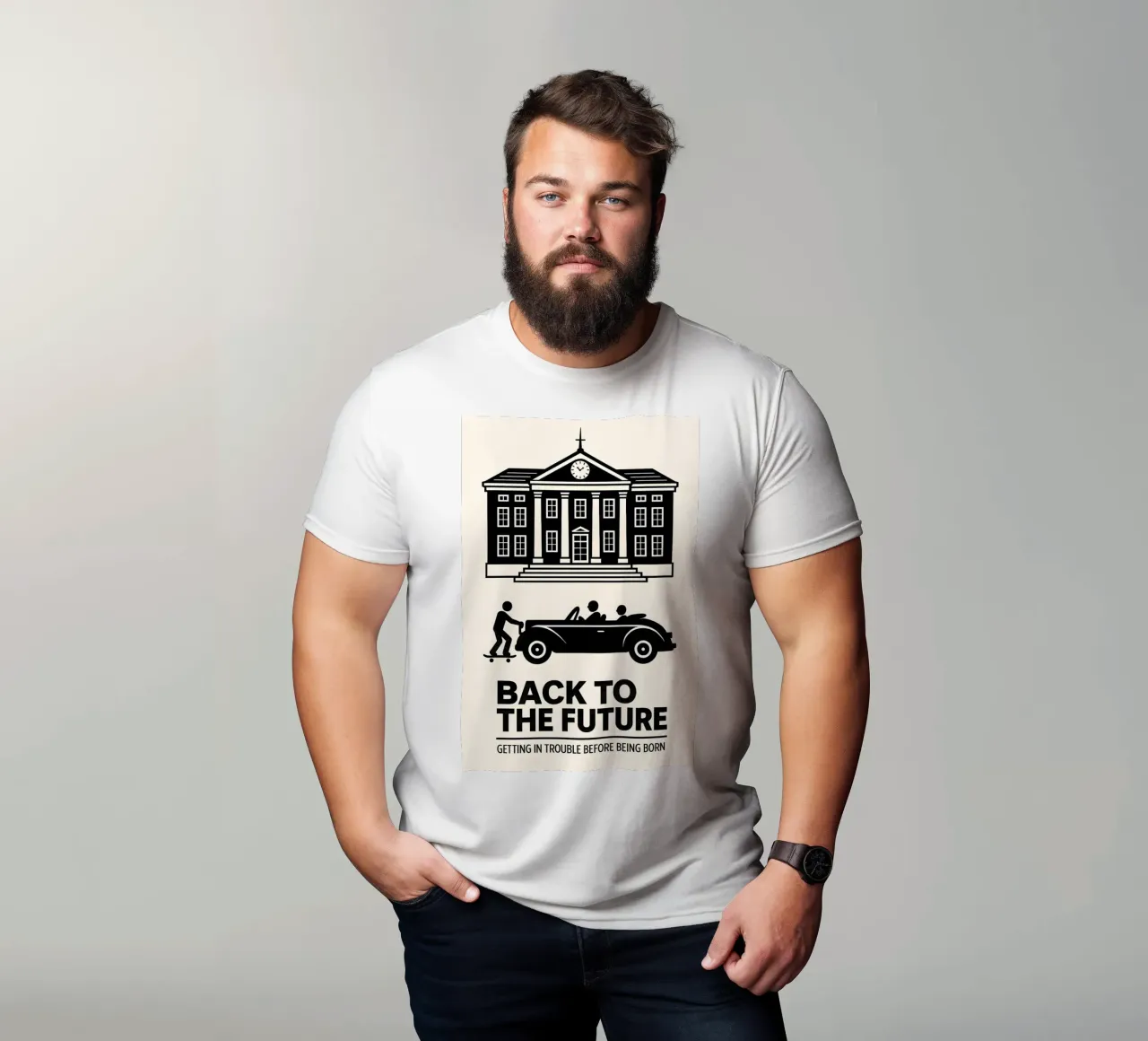 Back To The Future Print t-shirt da MoviesArt