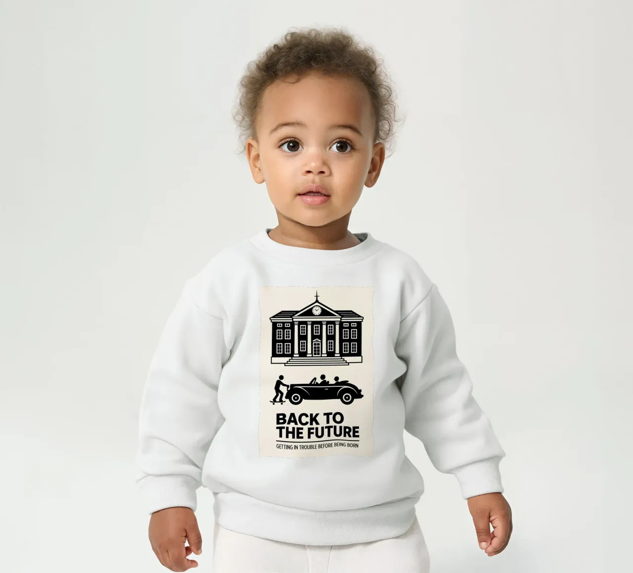 Back To The Future Print felpa neonato da MoviesArt