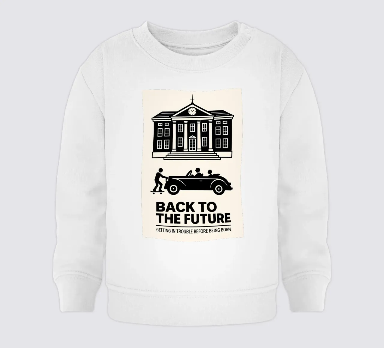 Back To The Future Print felpa neonato da MoviesArt