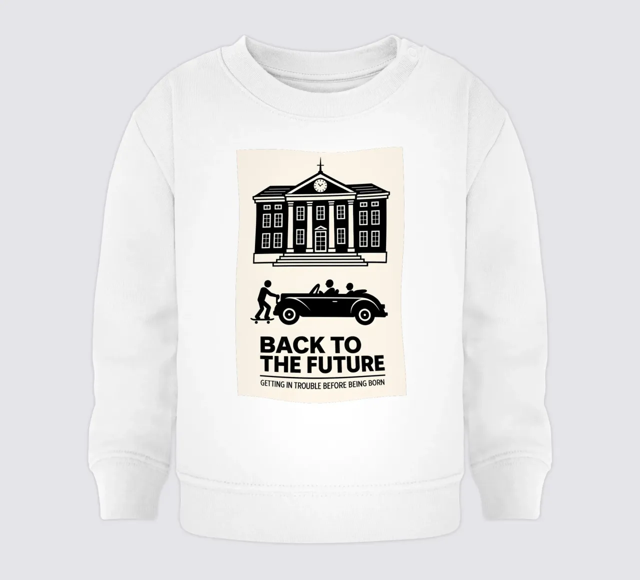 Back To The Future Print felpa neonato da MoviesArt