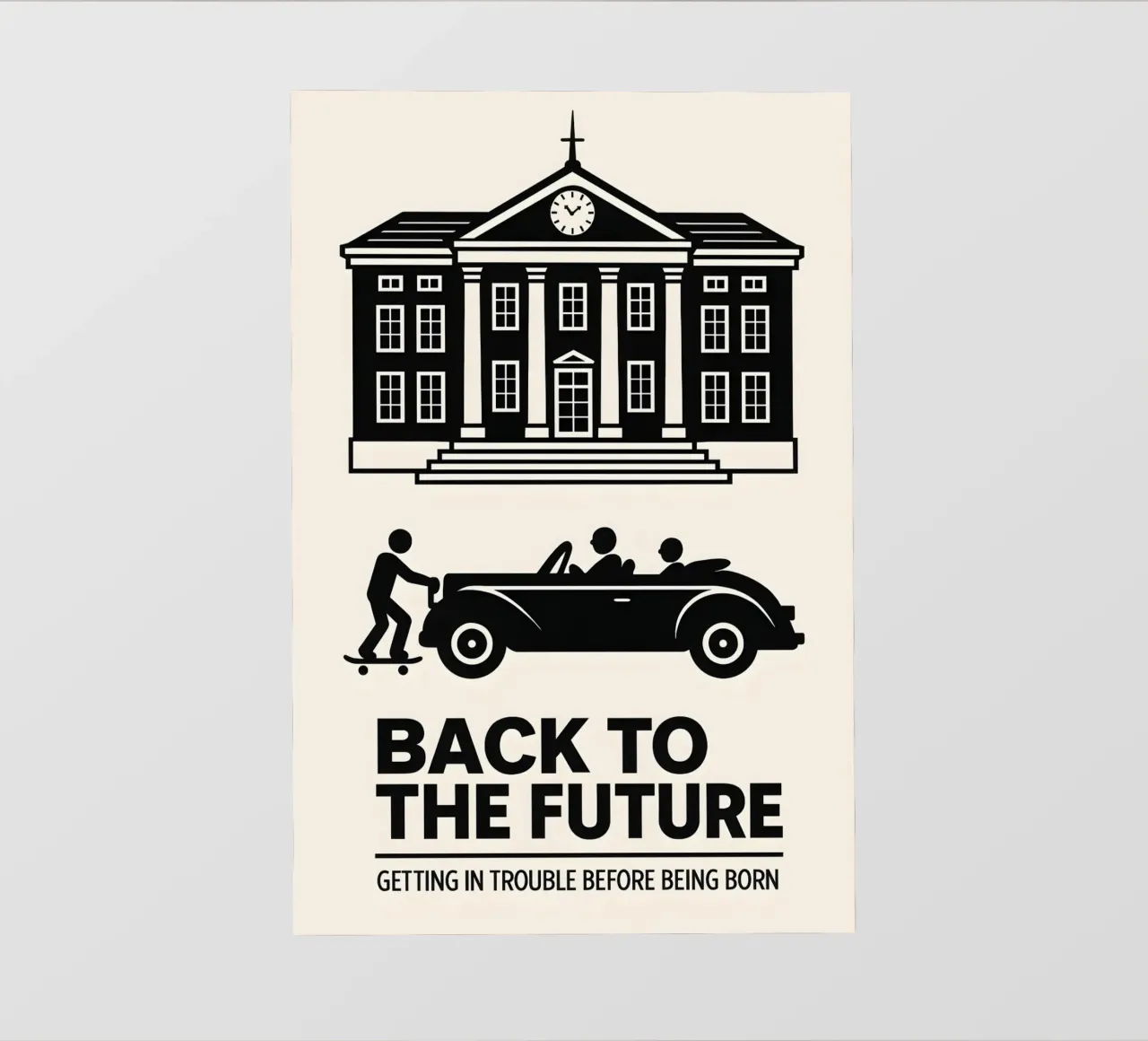 Back To The Future Print pellicola backlit da MoviesArt
